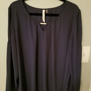 Dressy lilac blue blouse.